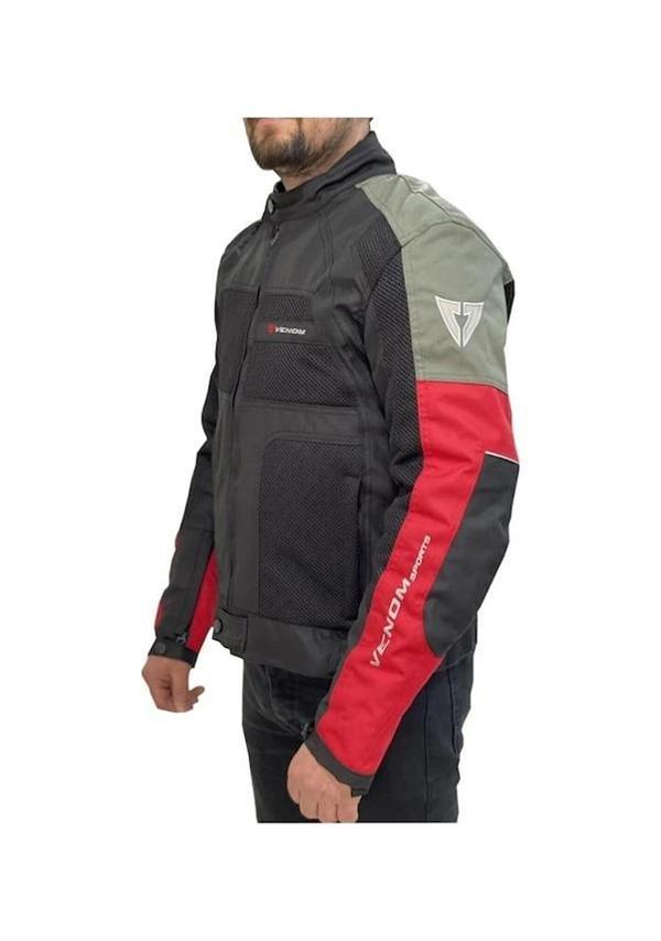 VENOM 4 MEVSİM CEKET DYNAMIC GRİ KIRMIZI - Image 1