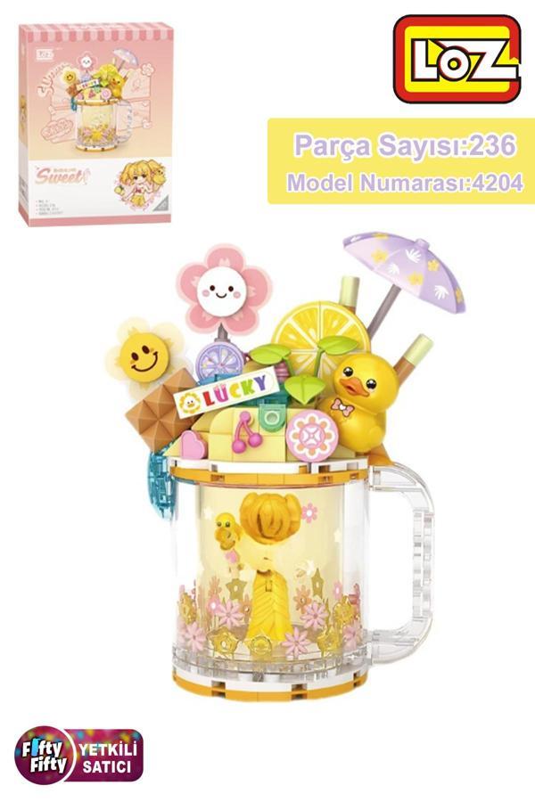 Loz Creative Serisi Ördek Figürlü Bardak Modeli 236 Parça Oyuncak Yapım Seti FFLZ-4204 - Image 1