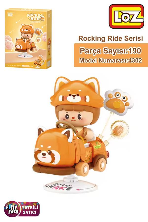 Loz Creative Serisi Sallanan Kahverengi Rakun Modeli 190 Parça Oyuncak Yapım Seti FFLZ-4302 - Image 1
