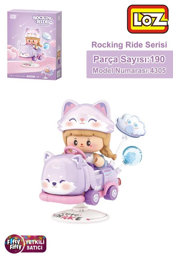 Loz Creative Serisi Sallanan Mor Tilki Modeli 190 Parça Oyuncak Yapım Seti FFLZ-4305 - Image 1