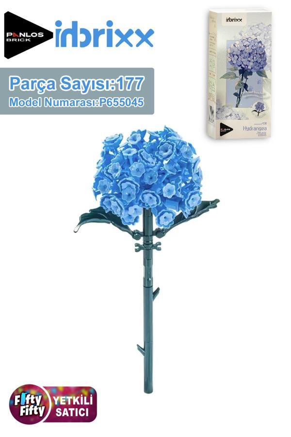 Panlos İnbrixx Serisi Dekoratif ve Koleksiyonluk Ortanca Çiçek Modeli 177 Parça Yapım Seti -FFP655045 - Image 1