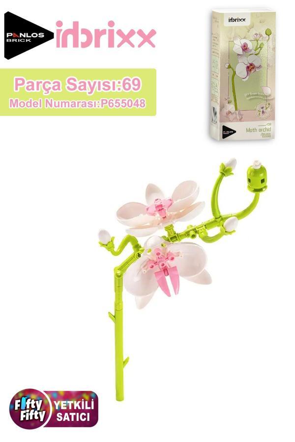 Panlos İnbrixx Serisi Dekoratif ve Koleksiyonluk Phalaenopsis Çiçek Modeli 69 Parça Yapım Seti -FFP655048 - Image 1