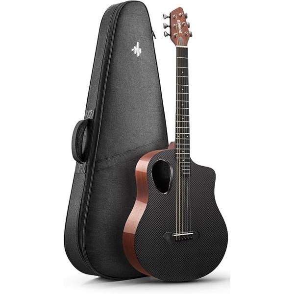 Donner RISING-G1 Carbon Fiber Akustik Gitar (Dyed Brown ) - Image 1