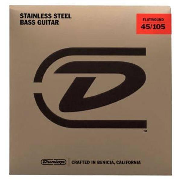 Jim Dunlop Flat Wound 4 Telli Bas Gitar Teli (45-105) - Image 1