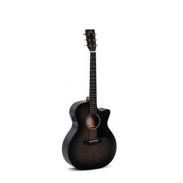 Sigma GMC-STE-BKB Cutaway Elektro Akustik Gitar (Blackburst) - Image 1