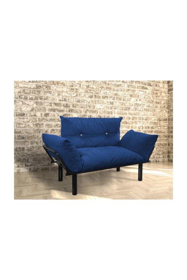 Evdemo Ada İkili Koltuk Mavi 125x60x90 cm - Image 1