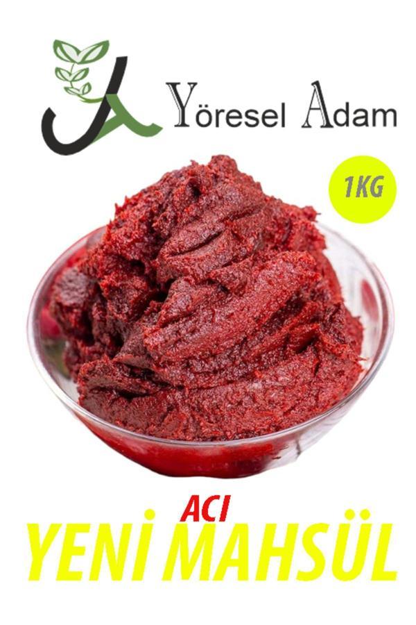Yöresel Adam Acı Biber Salçası Ev Yapımı Güneşte Kurutma -Hatay-1 Kg - Image 1