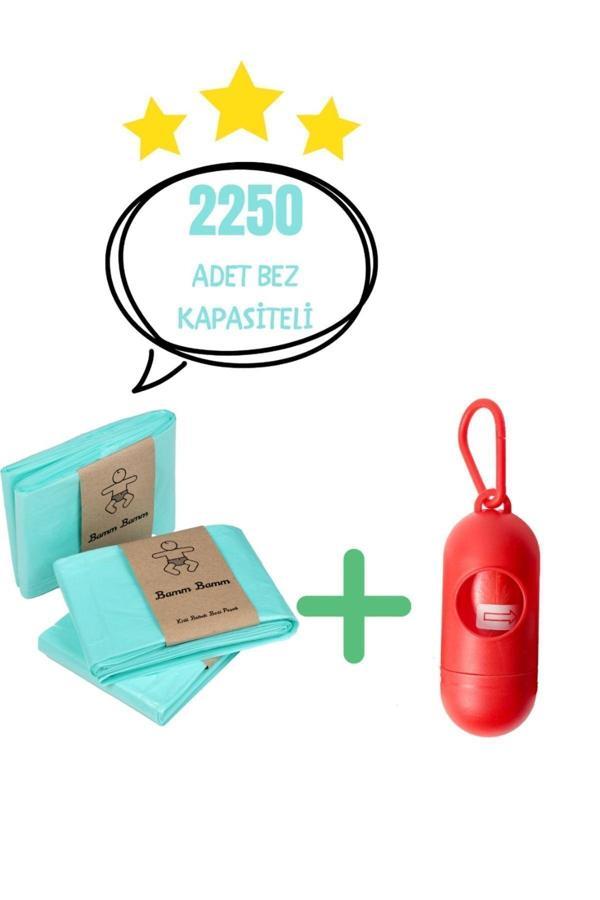 Korbell 16L Çöp Kovaları Ile Uyumlu 2250 Adet Bebek Bezi Kapasiteli Çöp Poşeti Ve Taşıma Kapsülü - Image 1