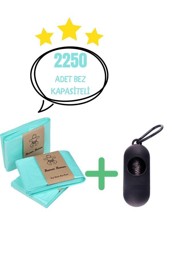Korbell 16L Çöp Kovaları İle Uyumlu Bamm Bamm 2250 Adet Bebek Bezi Kapasiteli Çöp Poşeti Ve Taşıma Kapsülü - Image 1