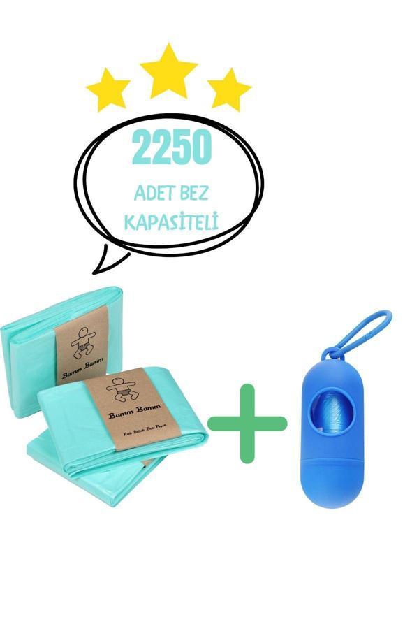 Korbell 16L Çöp Kovaları İle Uyumlu Bamm Bamm 2250 Adet Bebek Bezi Kapasiteli Çöp Poşeti Ve Taşıma Kapsülü - Image 1