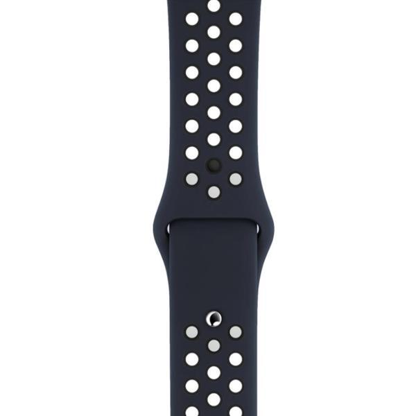 Apple Watch 38-40 mm Silikon Kayış - Siyah/Gri - Image 1