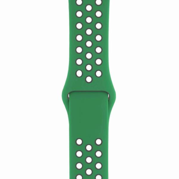 Apple Watch 42-44mm Silikon Kayış - Su Yeşili/Gri - Image 1
