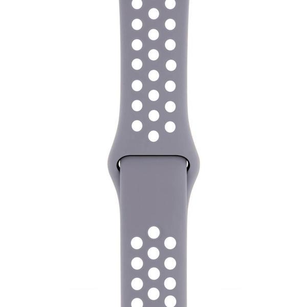 Apple Watch 38-40mm Silikon Kayış - Gri/Beyaz - Image 1