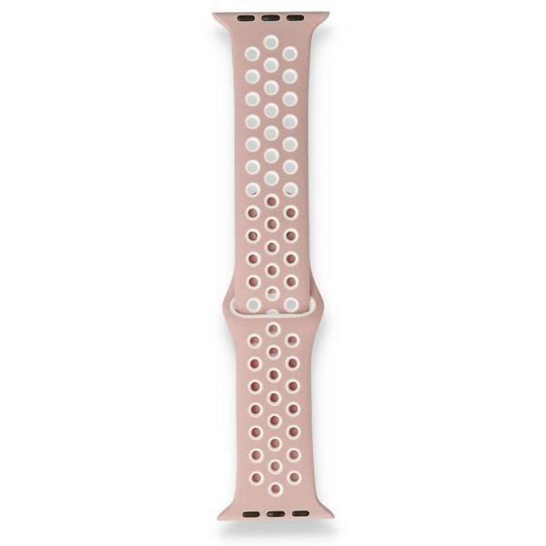 Apple Watch 38-40mm Silikon Kayış - Lila/Beyaz - Image 1