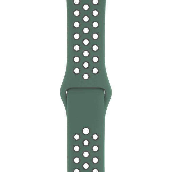 Apple Watch 38-40mm Silikon Kayış - Yeşil/Gri - Image 1