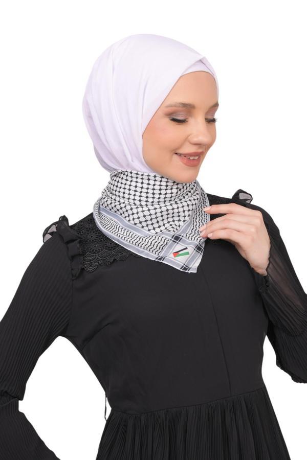 Filistin Keffiyeh Atkı Bayrağı baskılı  S100011 - Image 1