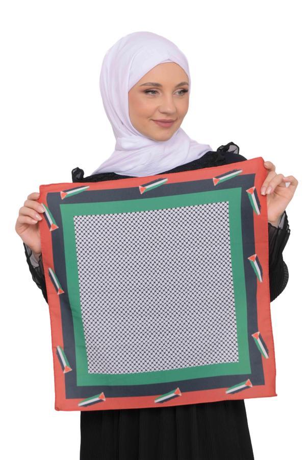 Filistin Bayrak Çizgili Filistin Şal Kefiye Küçük Filistin Bayraklar Fular Saçaksızlı Filistin Fular - Image 1