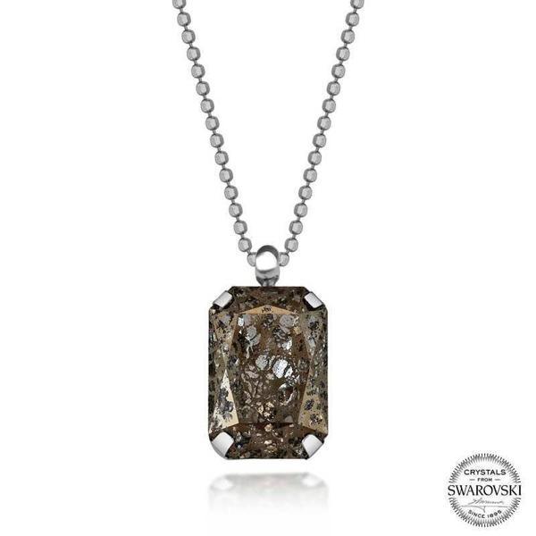 Alsepeteavm Crystal Taşlı Top Zincir Gümüş Kadın Kolye - Image 1