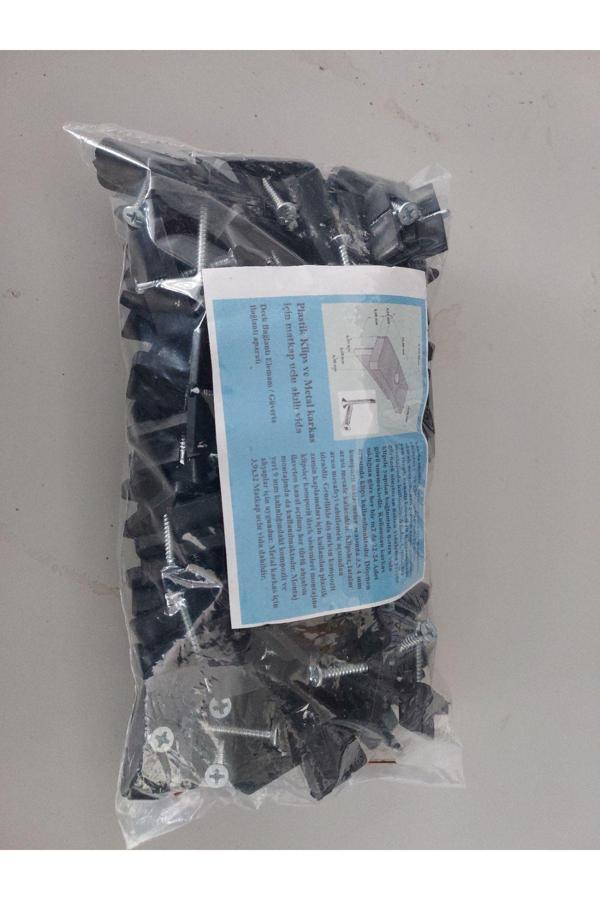 Safirkom Plastik Klips Ve Matkap Uclu Vida 100 Adet (Deck Bağlantı Elemanı) Güverte Bağlantı Aparatı - Image 1