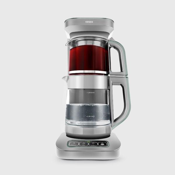 Karaca Çaysever Robotea Pro 4 in 1 Konuşan Cam Çay Makinesi Soft Green - Image 1