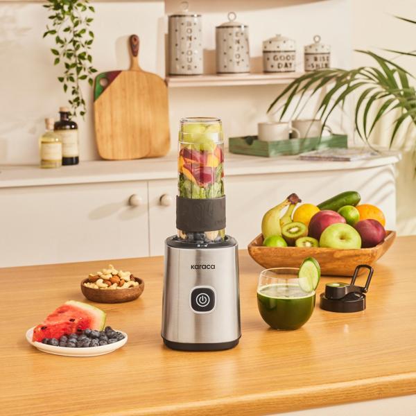 Karaca Smoothie On The Go Personal Kişisel Smoothie Blender Inox - Image 1