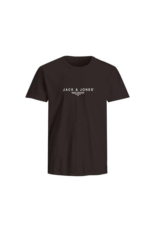 Jack&Jones Erkek Regular Fit Yazılı T-Shirt - 12276646 - Image 1