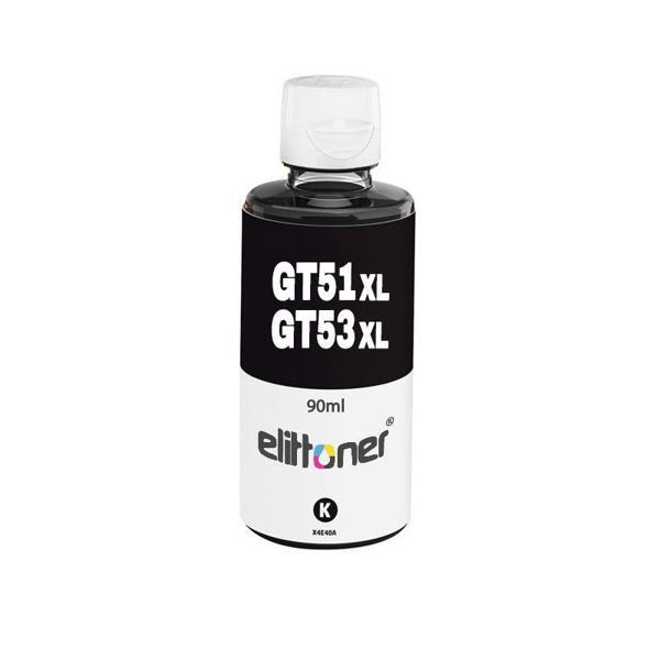 Elittoner HP Mürekkep GT53XL - GT51XL Black 90ml - Image 1