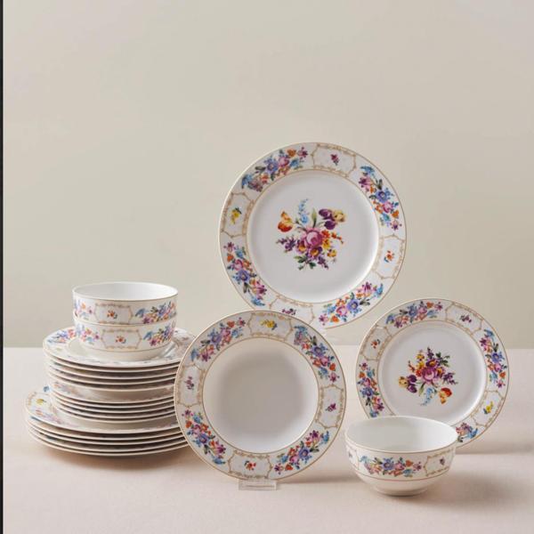 Karaca Forever Bone Gülşah 24 Parça 6 Kişilik Yemek Takımı - Image 1