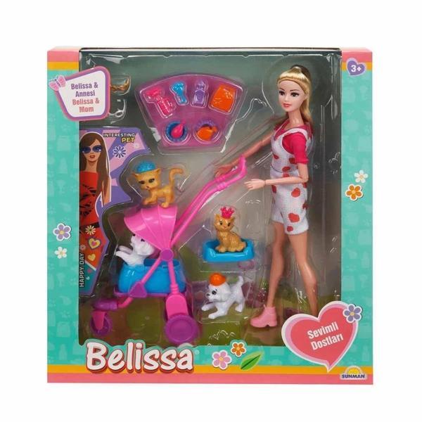 Belissa’nın Annesi ve Sevimli Dostlar 30 cm Eğitici ve Eğlenceli Bebek Seti - Image 1