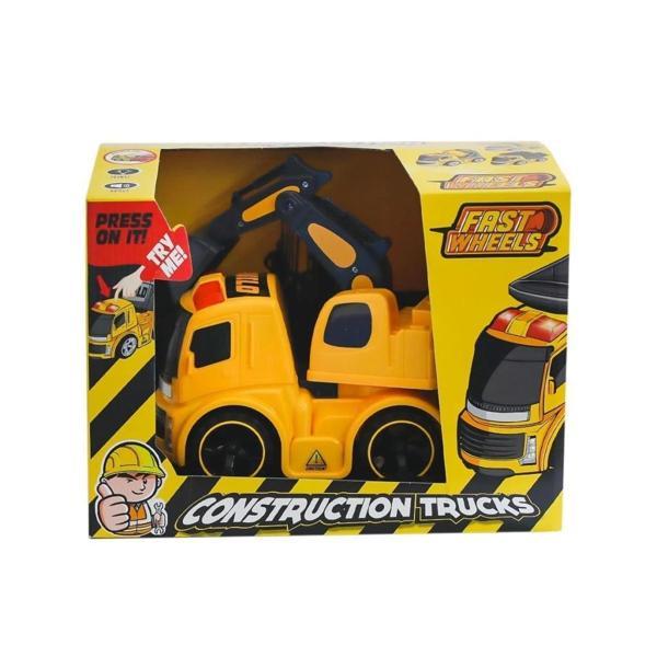 Çocuk ER-241 Fast Wheels İnşaat Araçları Kepçeli Kamyon -Erdem Oyuncak - Image 1