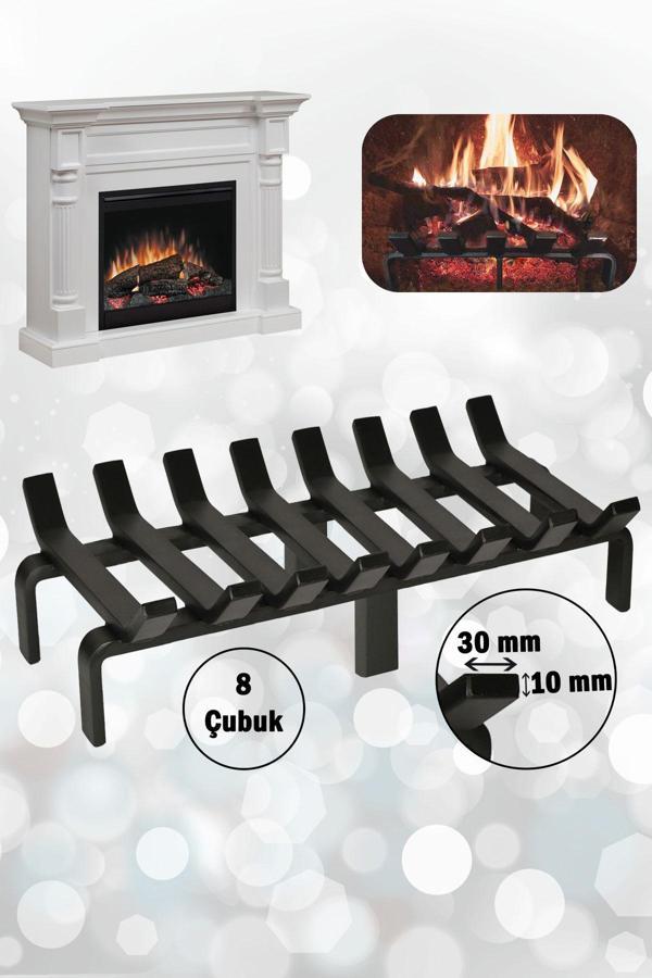 Aktepe Group Şömine Izgarası 8 Çubuklu 48 Cm X 32 Cm Ekstra Dar Gözlü Izgara - Image 1