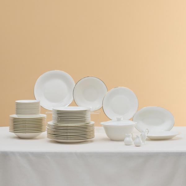 Karaca Fine Pearl Fame 55 Parça 12 Kişilik Yemek Takımı Gold  - Image 1