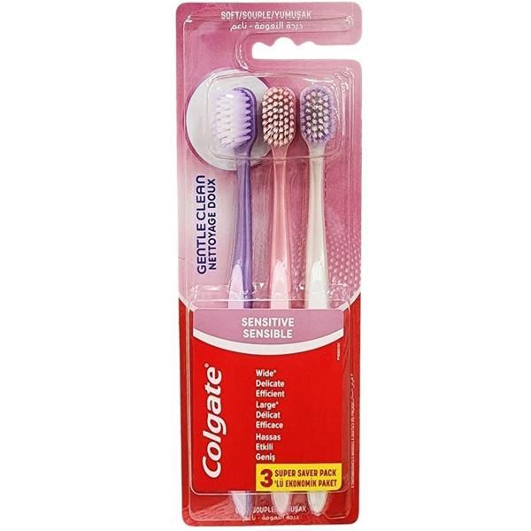 Colgate Gentle Clean 2+1 Diş Fırçası Hassas Yumuşak - Image 1