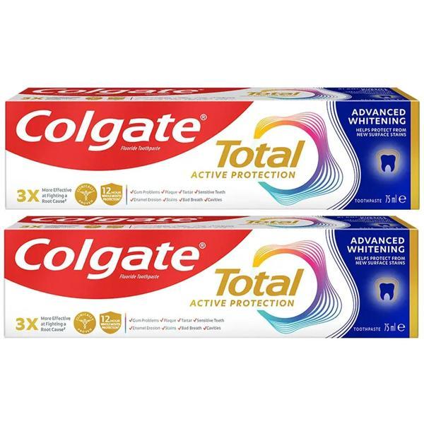 Colgate Total Gelişmiş Beyazlık Diş Macunu 75 ml 2 ADET - Image 1