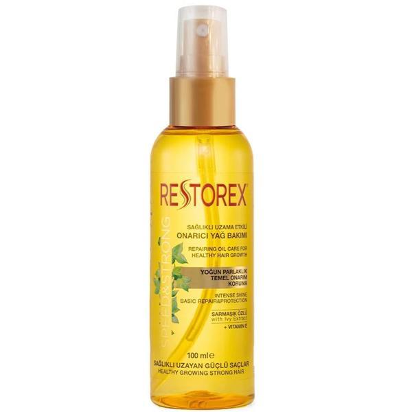 Restorex Sağlıklı Uzama Etkili Onarıcı Saç Bakım Yağı 100 ml - Image 1