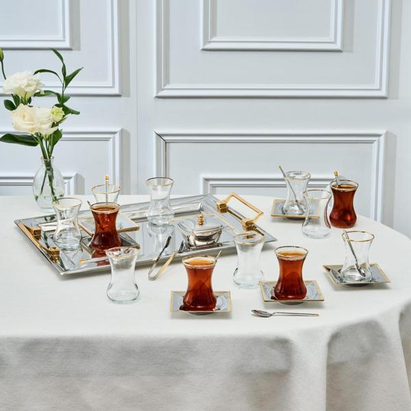 Karaca Kant 12 Kişilik 40 Parça Çay Seti Gold - Image 1