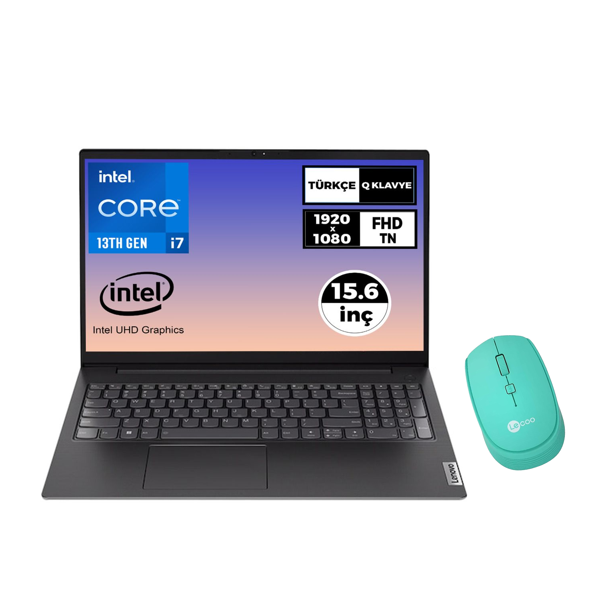 Lenovo V15 Gen 4 i7-1355U 8GB 512GB SSD 15.6" FHD Freedos Laptop + Mouse 83A100KXTR 024 - Image 1
