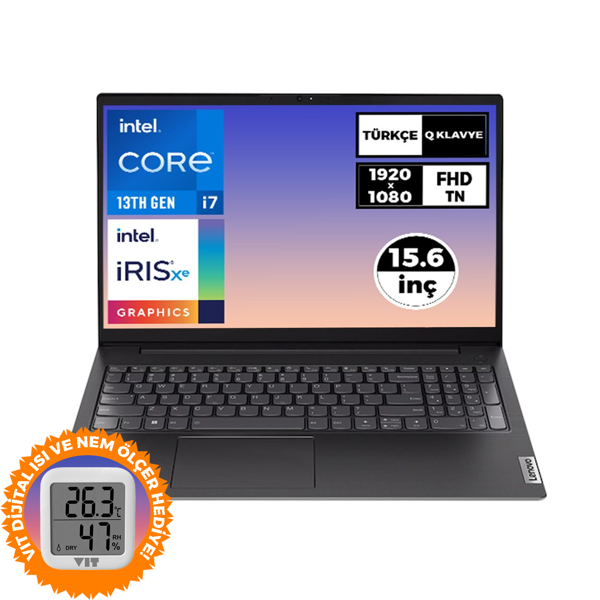 Lenovo V15 Gen 4 i7-1355U 16GB 512GB SSD 15.6" FHD W11P Laptop + VIT Termometre 83A100KXTR 030 - Image 1