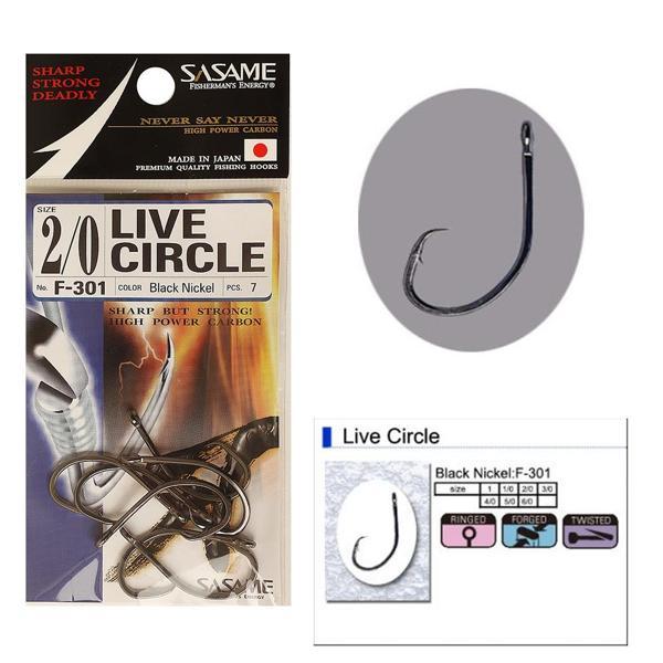 Sasame F-301 Live Circle Serisi Olta İğnesi 4-0 - Image 1