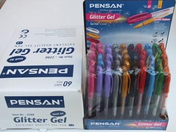 Pensan 2280 Simli Tükenmez Kalem Jel 1.0 Mm Karışık (60 Lı Paket) Pe02228Jk00Sv - Image 1