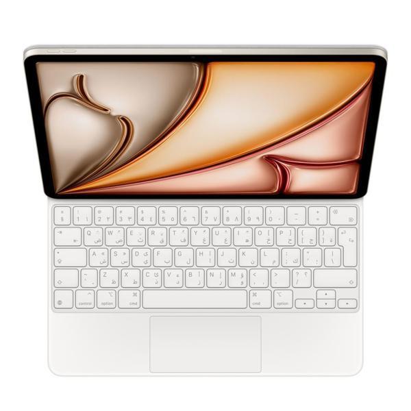 Apple 13 inç iPad Pro için Magic Keyboard - Arapça - Beyaz MJQL3AT/A  - Image 1