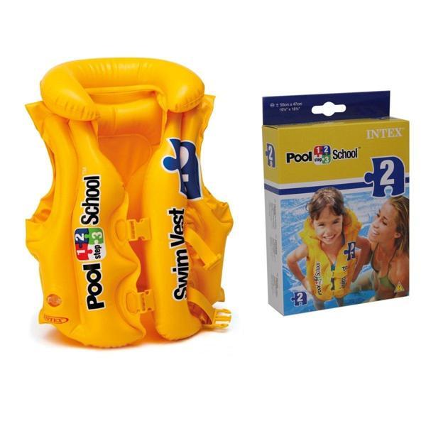 58660 Yakalı Sarı Can Yeleği 50x47 cm - Image 1