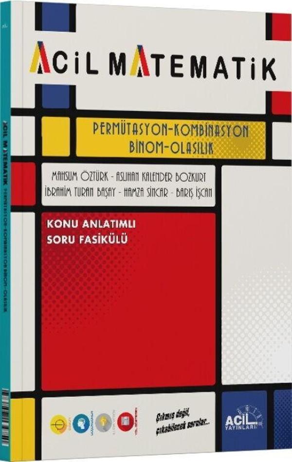 AYT Permütasyon Kombinasyon Binom Olasılık Konu Anlatımlı Soru Fasikülü Acil Yayınları - Acil Yayınları - Image 1