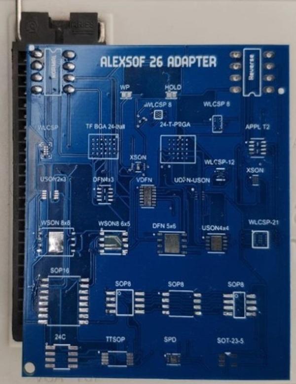 ALEXSOF 26 İN 1 BİOS ADAPTÖR KARTI WSON8 WLCPS8 T2 SPD SPI NAND - Image 1