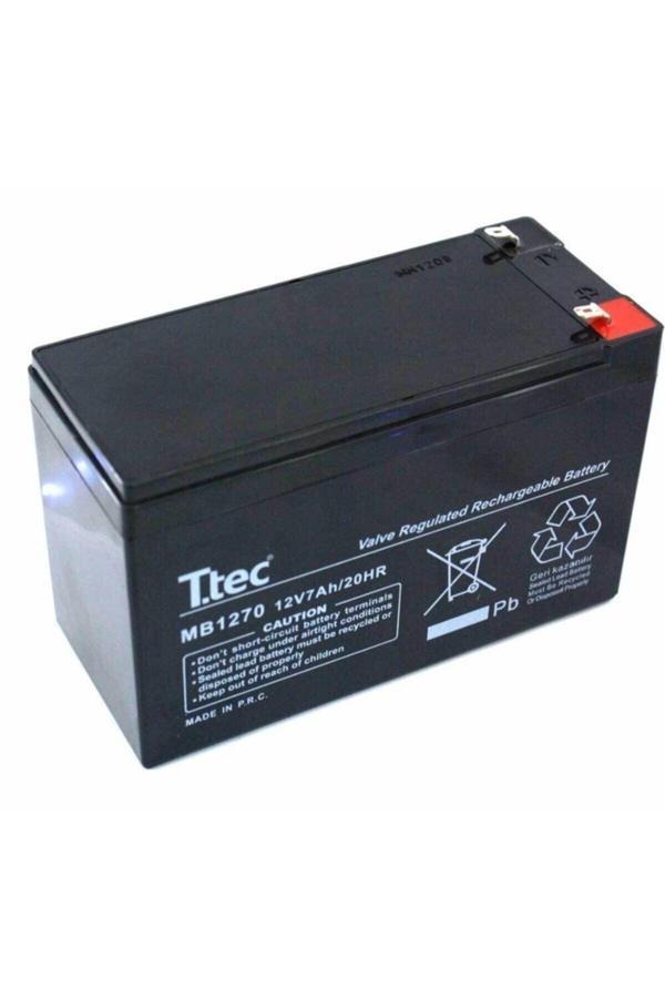 Ttech Ttec Aku 12V 7Ah Bakımsız Kuru Akü - Image 1