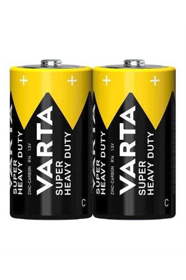 Varta Superlife / Super Heavy Duty C Orta Boy Pil 2'Li Shrink - Image 1