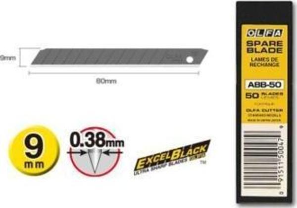 Smr Olfa Abb-50 Maket Bıçağı Yedeği Dar 50 Li (1 Paket 50 Adet) - Image 1