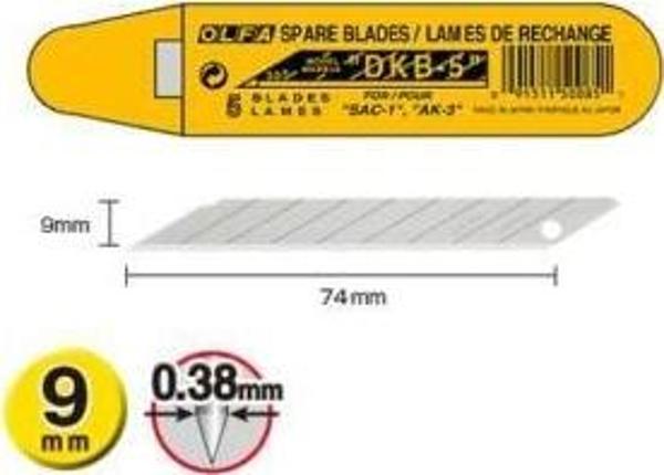 Smr Olfa Dkb-5 Maket Bıçağı Yedeği Dar 50 Li (50 Adet) - Image 1