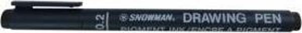 Snowman Ft-700D Teknik Çizim Kalemi Drawing Pen 0.2 Mm Siyah (12 Li Kutu) - Image 1