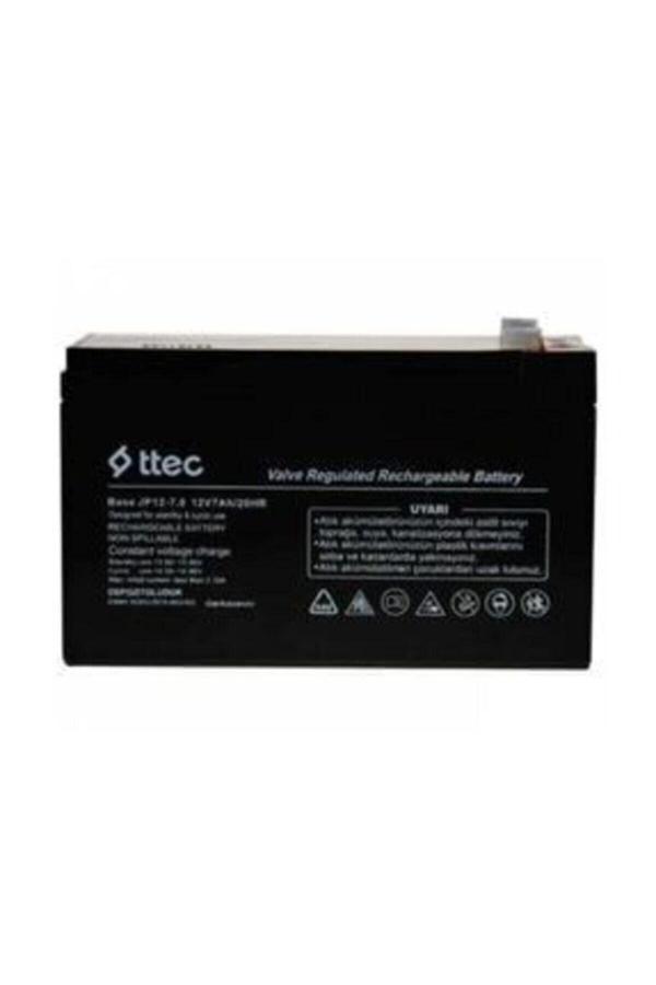 Ttech Aueh_12 Volt 7A Akü -12V 7 Ah Bakımsız Kuru Çocuk Oyuncakları Akülü Araba Pili Aküsü - Image 1